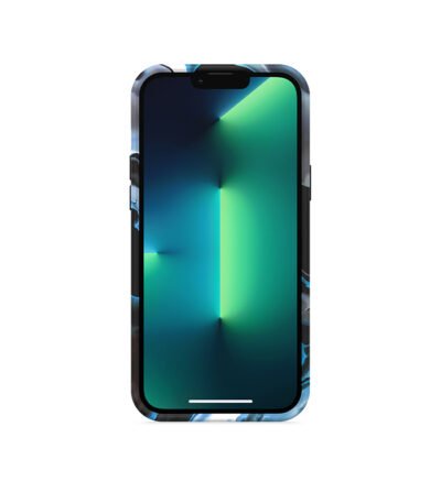 ⁦iPhone 12 Pro Max Silicone – Black/White⁩ - الصورة ⁦3⁩